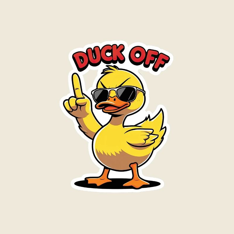 Duck Off – Canard effronté avec lunettes de soleil