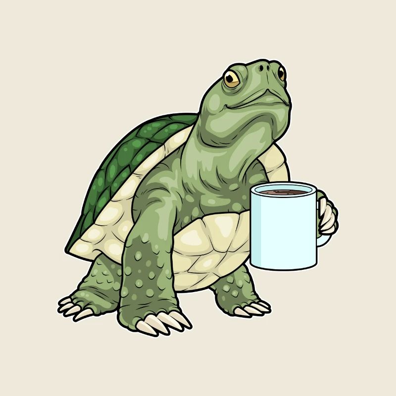 Tasse à café tortue