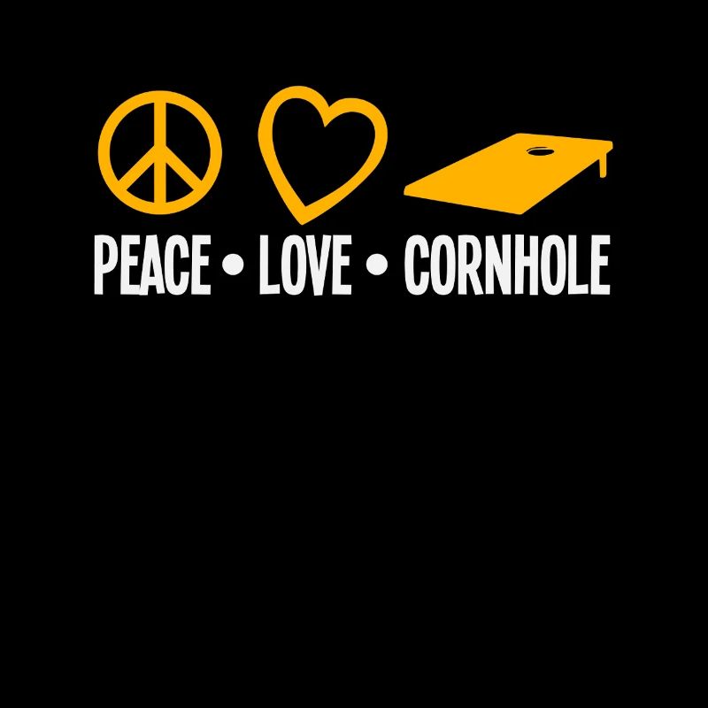 Peace Love Cornhole Spieler