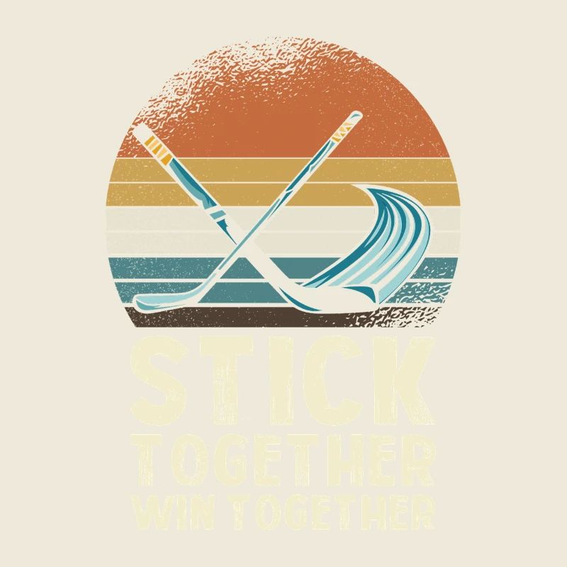 Stick Together Win Together Hockey Graphics
