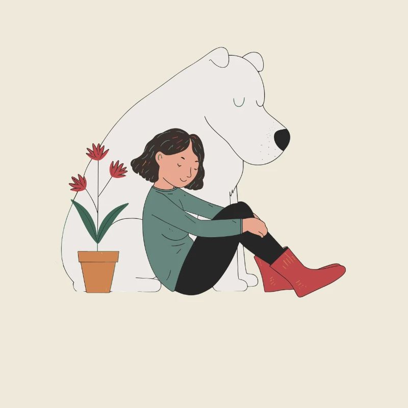 Friendship Between Man and Bear - Harmony