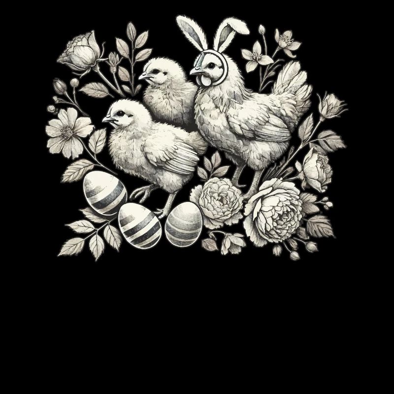 Easter Chick Vintage Chicken Lover Retro