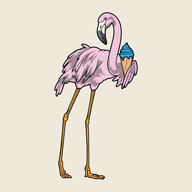Flamingo Waffle Cream