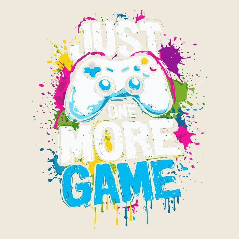 Just One More Game - Gamer Spruch mit Controller