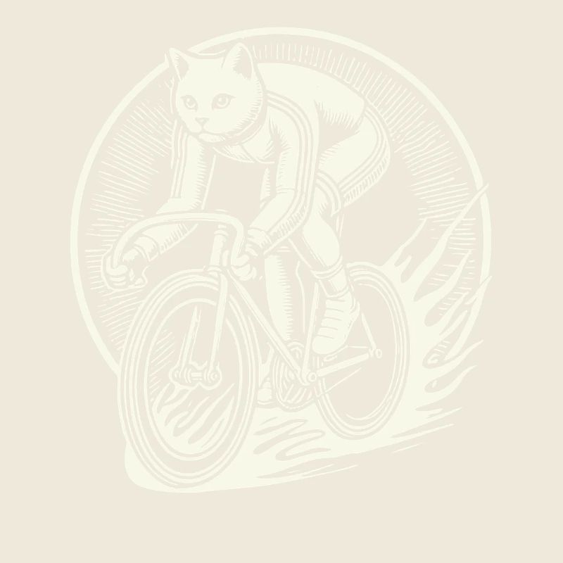 Cats Bicycle Design for Women with Humor