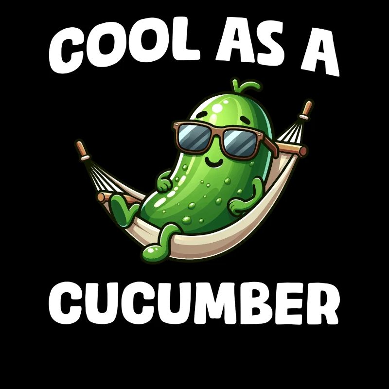Cool as a cucumber Gurke Pickle Gurkenliebhaber