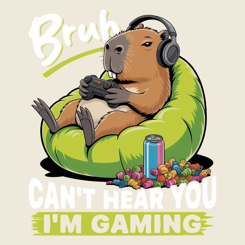 Capybara Gamer Gaming