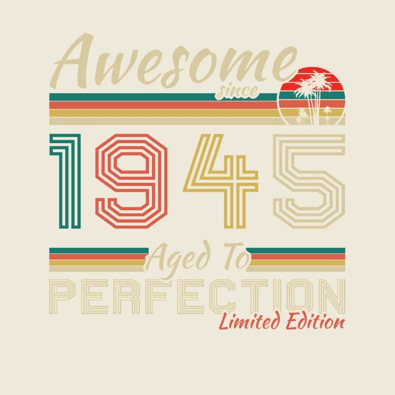 1945 Vintage Retro Geburtstagsgeschenk