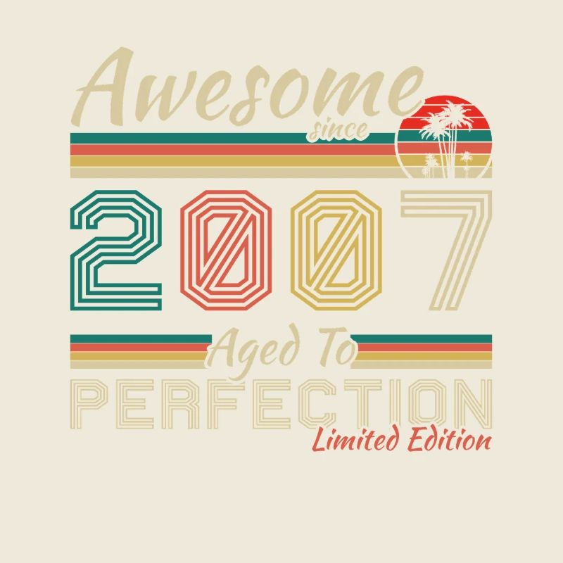 2007 Vintage Retro Geburtstagsgeschenk