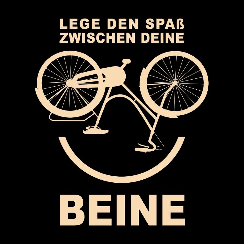 Spaß zwischen den Beinen Radfahrer