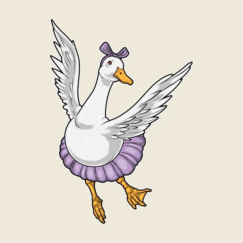 Canard Ballerine Ballet Danse