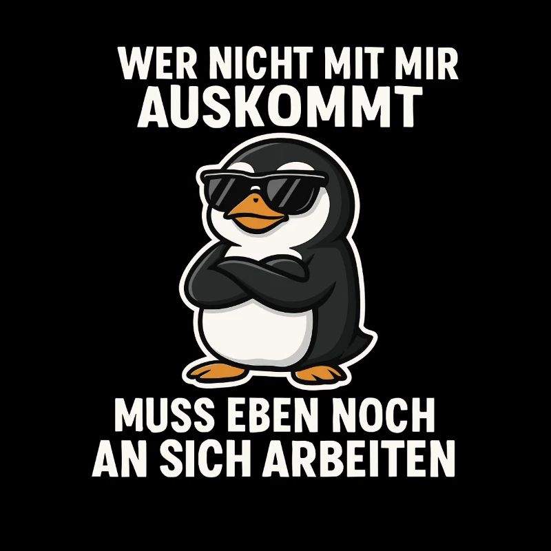 Cooler Pinguin-Spruch