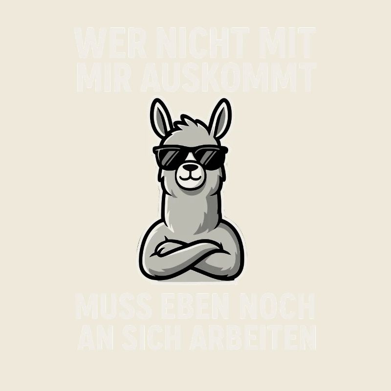 Selbstbewusst Lama Spruch