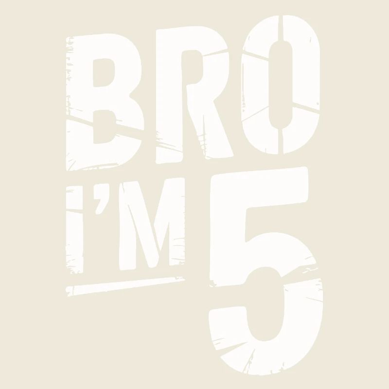 Bro, ich bin 5 – Coole Geburtstags-Design