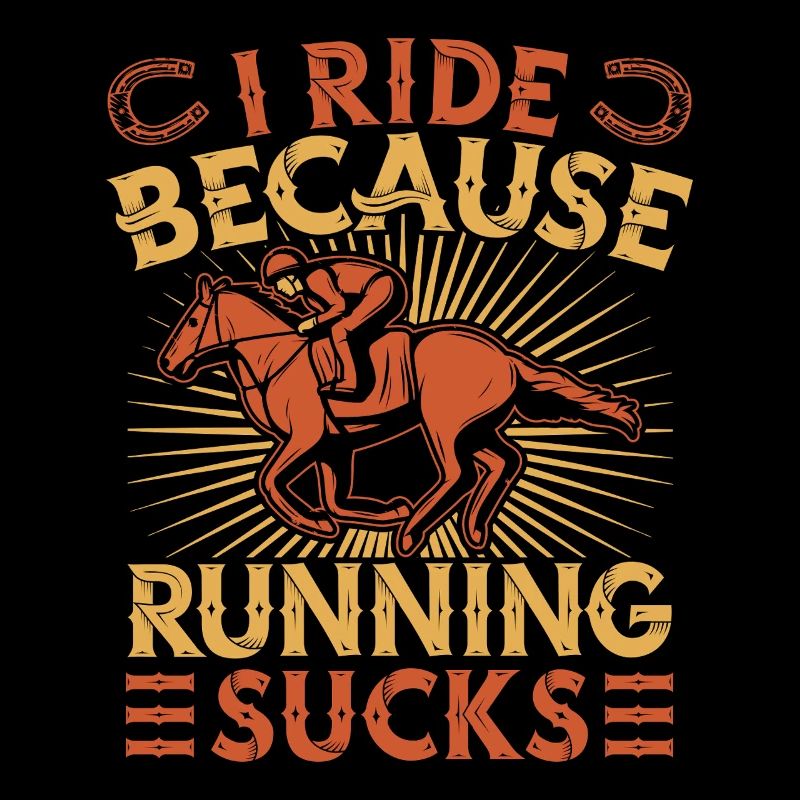 Cavalier amateur parce que la course à pied craint