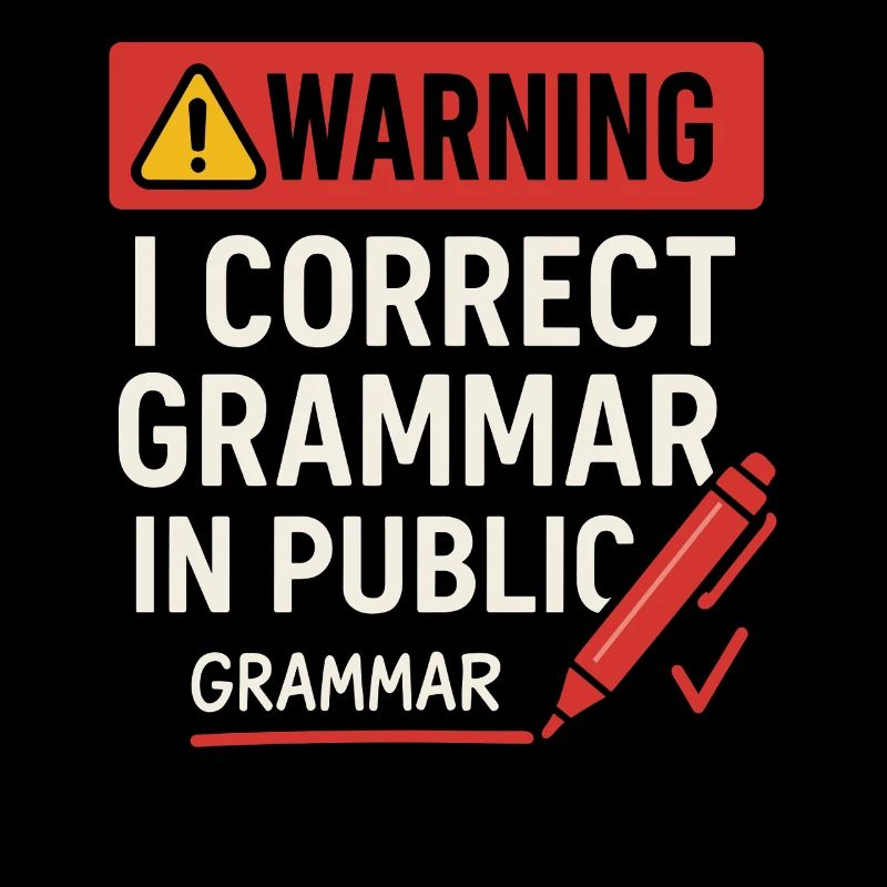 Grammatik öffentlich korrigieren Spruch