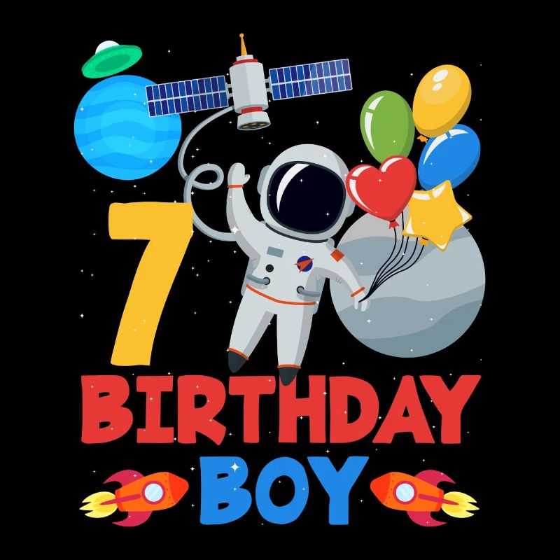 Astronaut 7 Geburtstag Junge