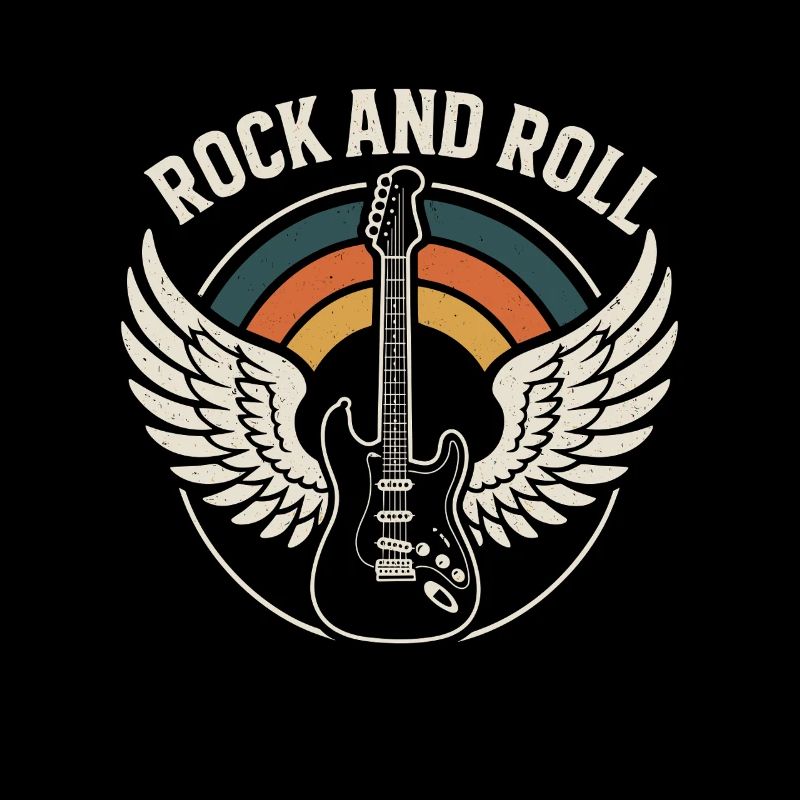 Rock and Roll Guitare Rétro