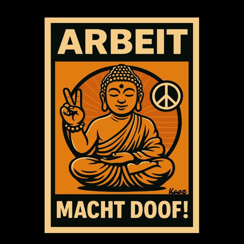 Arbeit macht doof Buddha