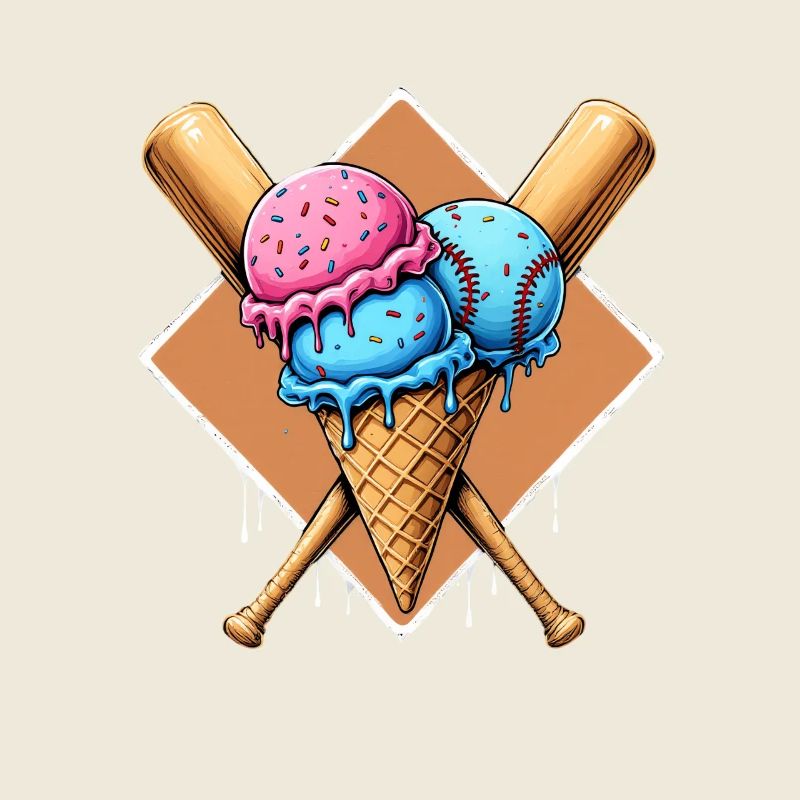Baseball Eis Baseballschläger