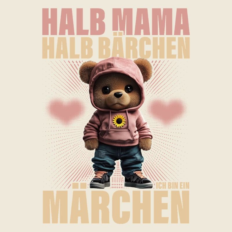 Halb Mama Halb Bärchen Märchen Mutter Geschenk
