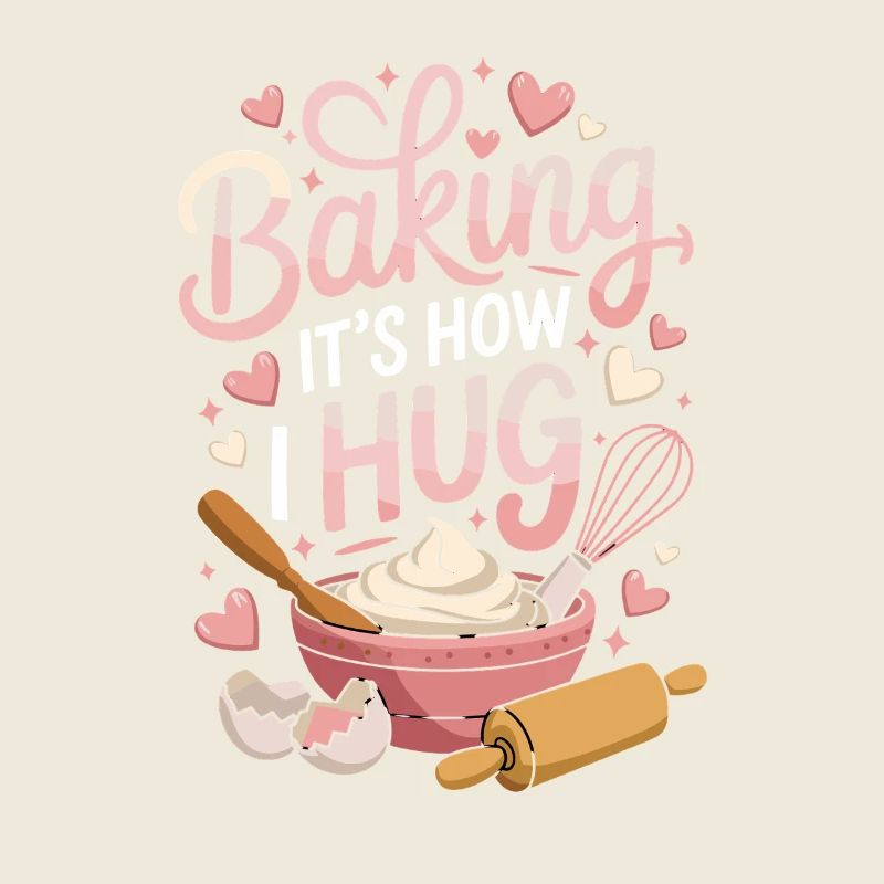 Baking It's How I Hug Warm Kitchen Style