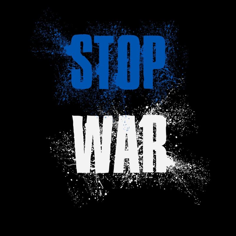 STOP WAR – NO WAR - PEACE – Nationalfarben Israel
