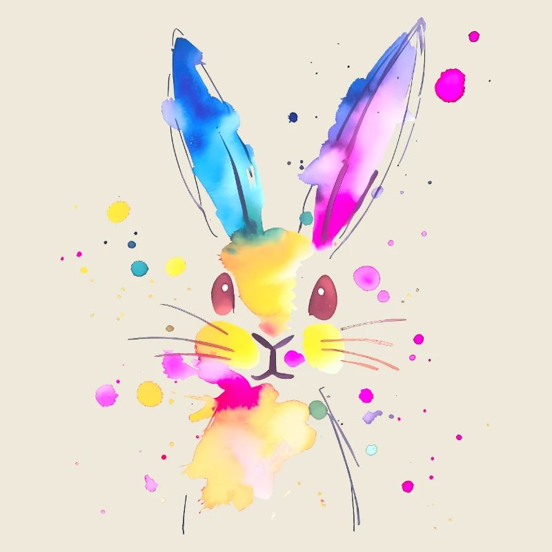 Abstract Watercolor Rabbit 🐇