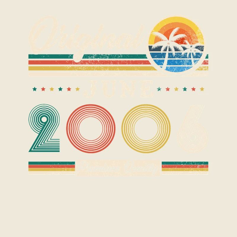 2006 Juni Vintage Retro Geburtstagsgeschenk