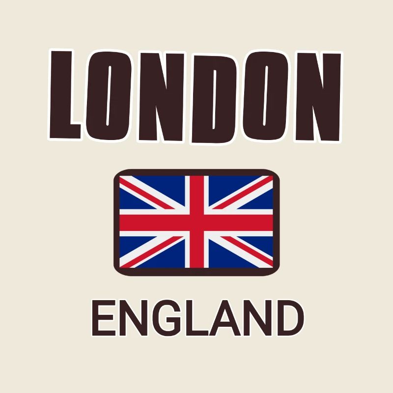 Londres, Angleterre, avec drapeau de l’Angleterre