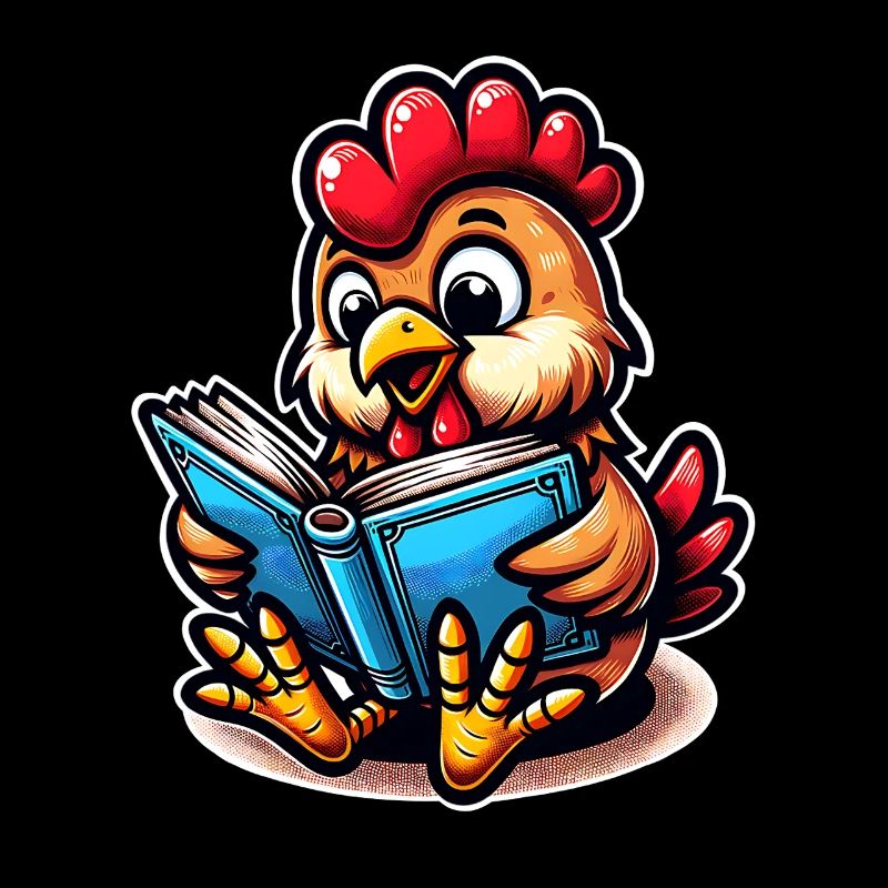 Chicken Reading Books Book Chickens