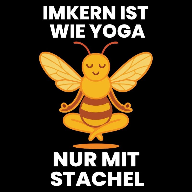 Bee beekeeper yoga only with sting funny saying