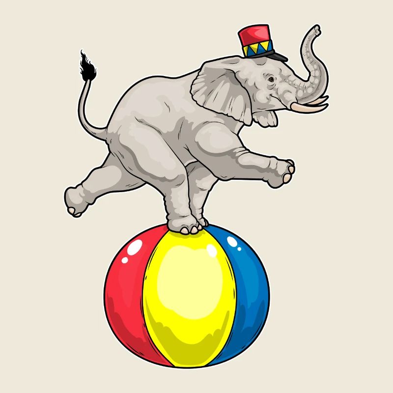 Bal de cirque d’éléphants