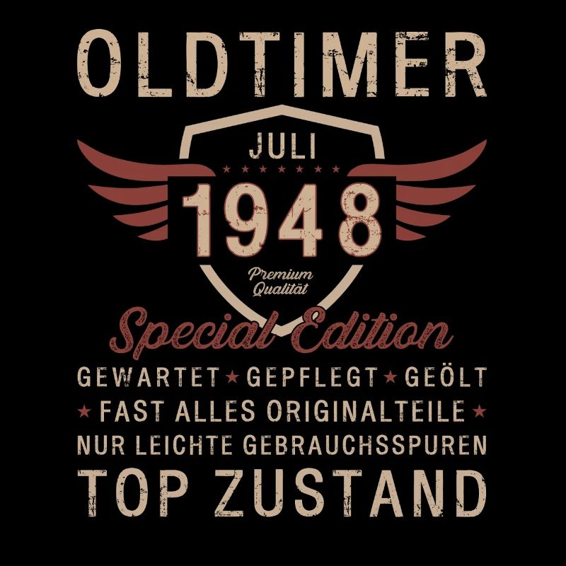77th Birthday Oldtimer July Vintage 1948
