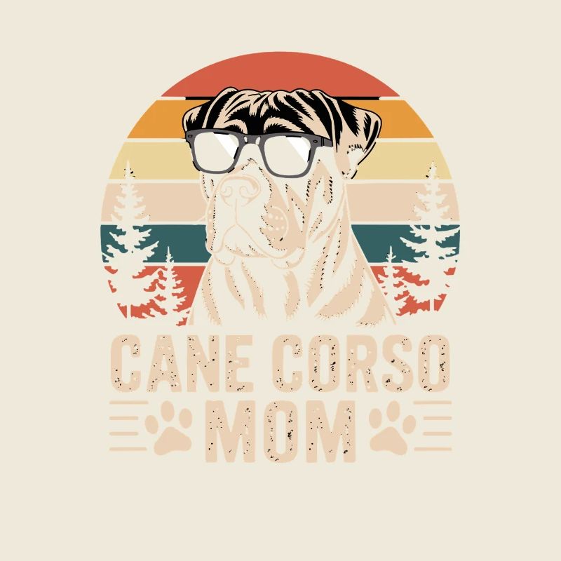 Proud Cane Corso Mama Retro Design