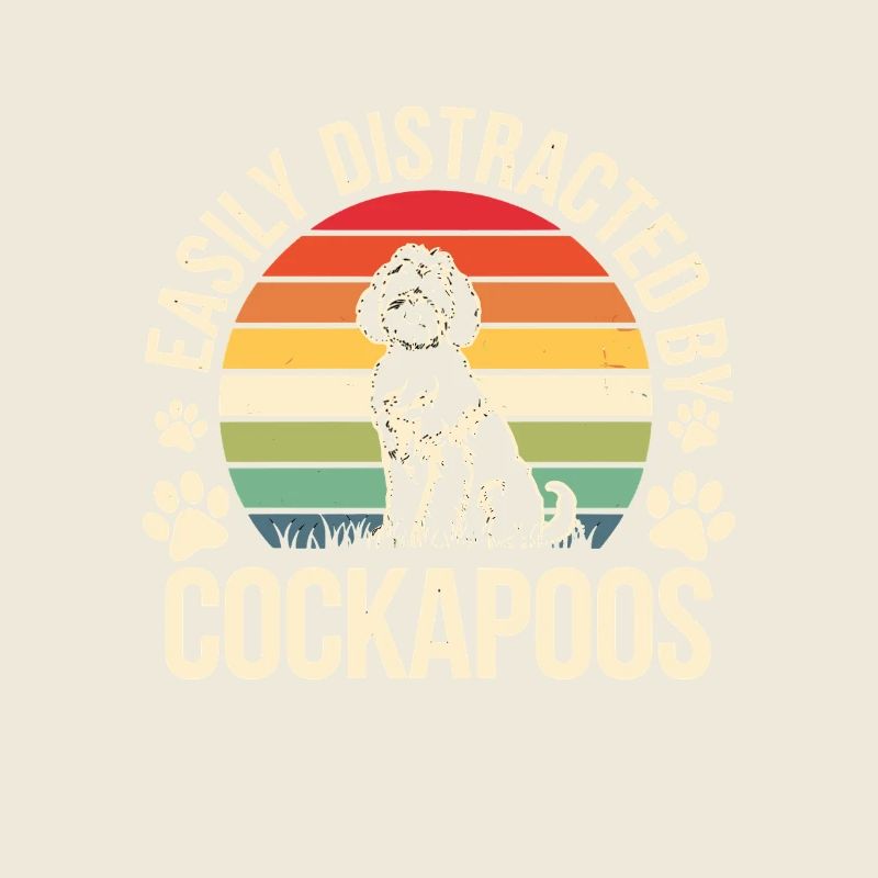 Easily Distracted By Cockapoos – Vintage Look for