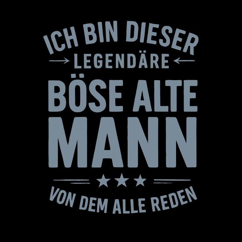 Legendary Evil Old Man Saying Design