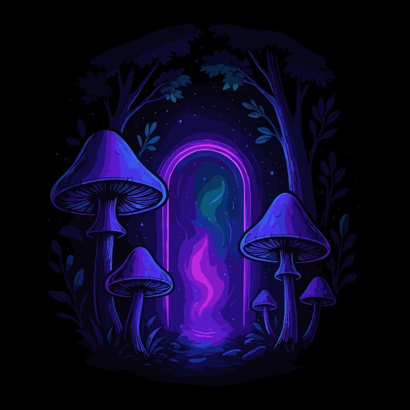 Forêt de champignons psychédéliques - Magic Portal