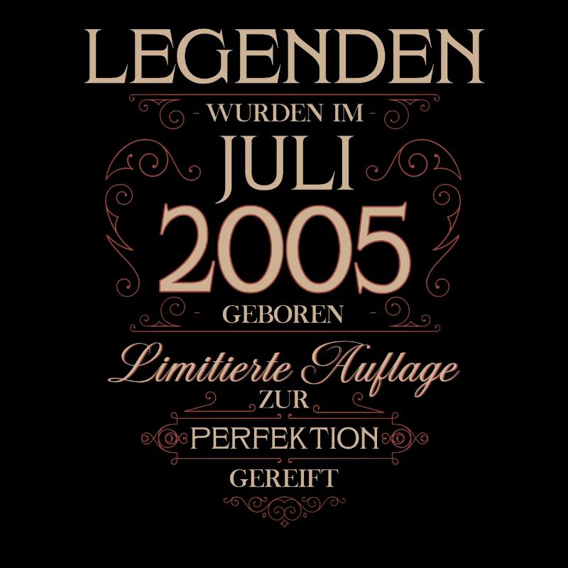 20. Geburtstag Geschenk Mann Legende Juli 2005