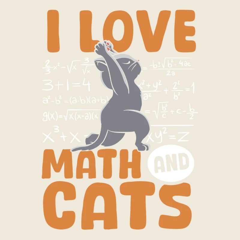 Math Cats Cat Lover Teacher Students