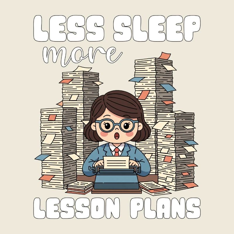 MOINS DE SOMMEIL, PLUS DE PLANS DE COURS - CADEAU POUR L’ENSEIGNANT