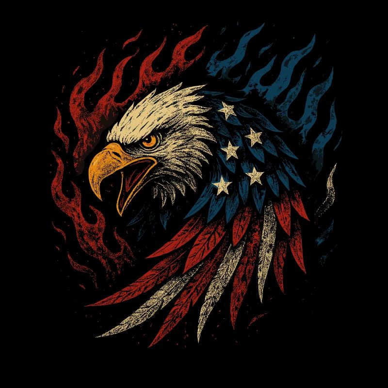 Freedom Eagle - Patriotic Eagle
