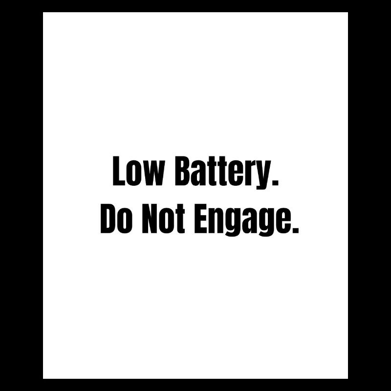 Schwache Batterie – Sozialer Modus aus