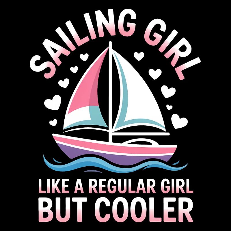 Sailing Saying Girl Sailor Sailing Gift