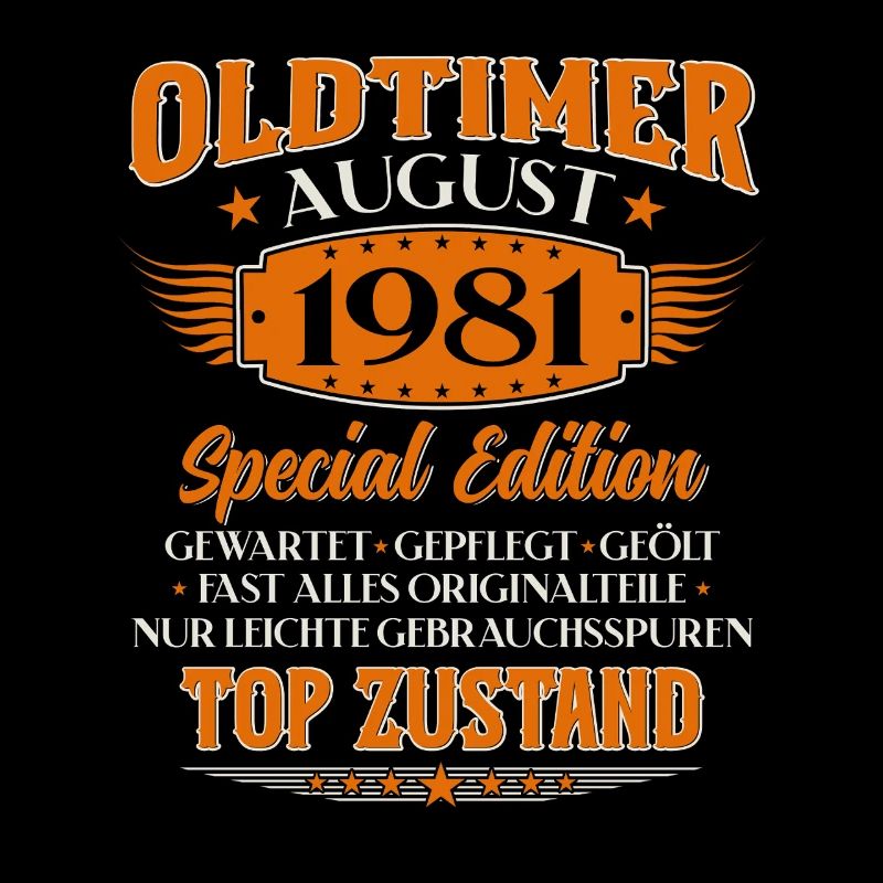 44ème Anniversaire Oldtimer Août Millésime 1981