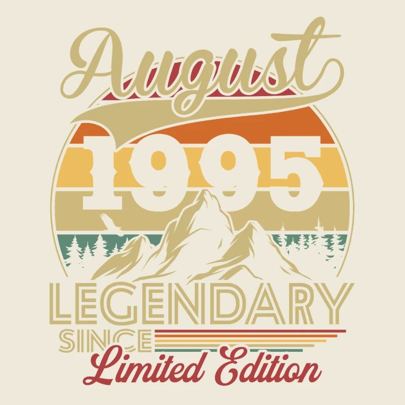 Vintage Retro August 1995 Birthday Gift