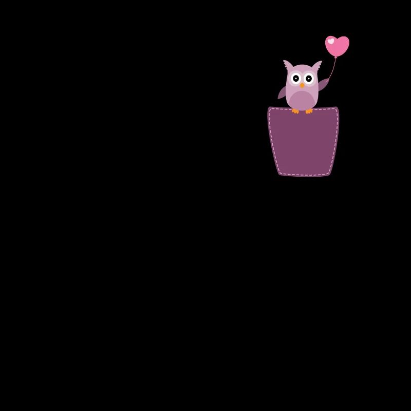 Eule in Brusttasche Vogel in Tasche