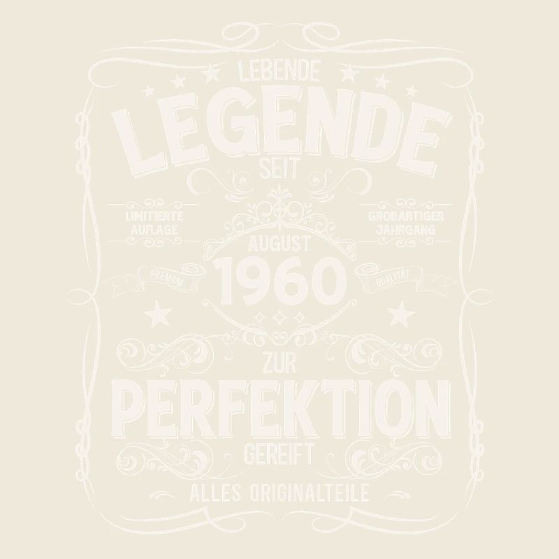 65th Birthday Legend August Born in 1960