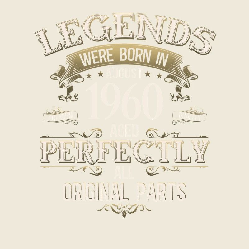 65th Birthday Legend August Born in 1960