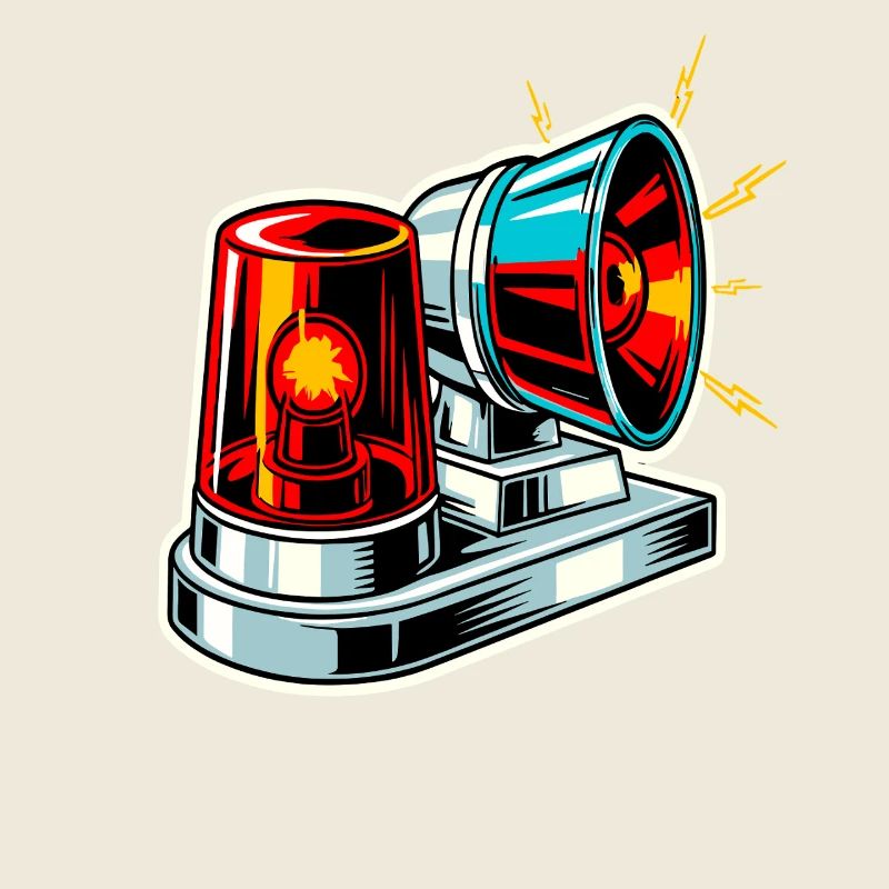 Fire Siren Warning Light